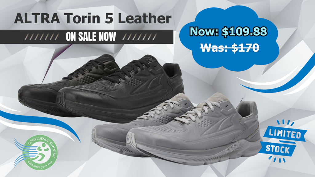 Altra Torin 5 Leather on clearance discount at a running store near you confluence running Altra online outlet store