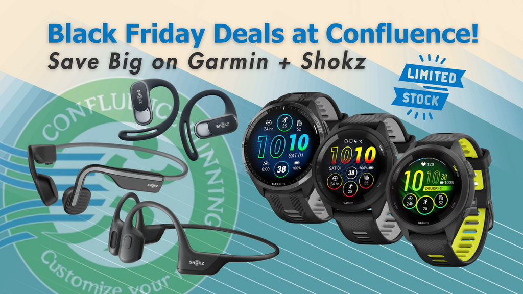 Garmin and Shokz black friday sales at Confluence Running run store near you