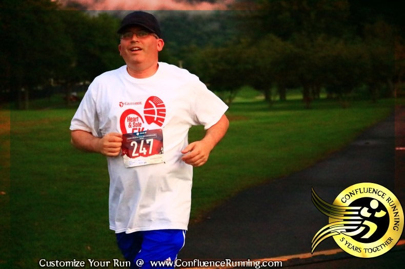 Guthrie Heart and Sole 5k Finisher w running shirt