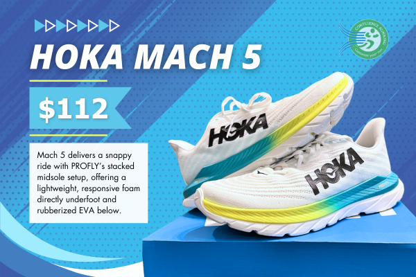 HOKA Mach 5 Discontinued Model on Clearance at Confluence Running
