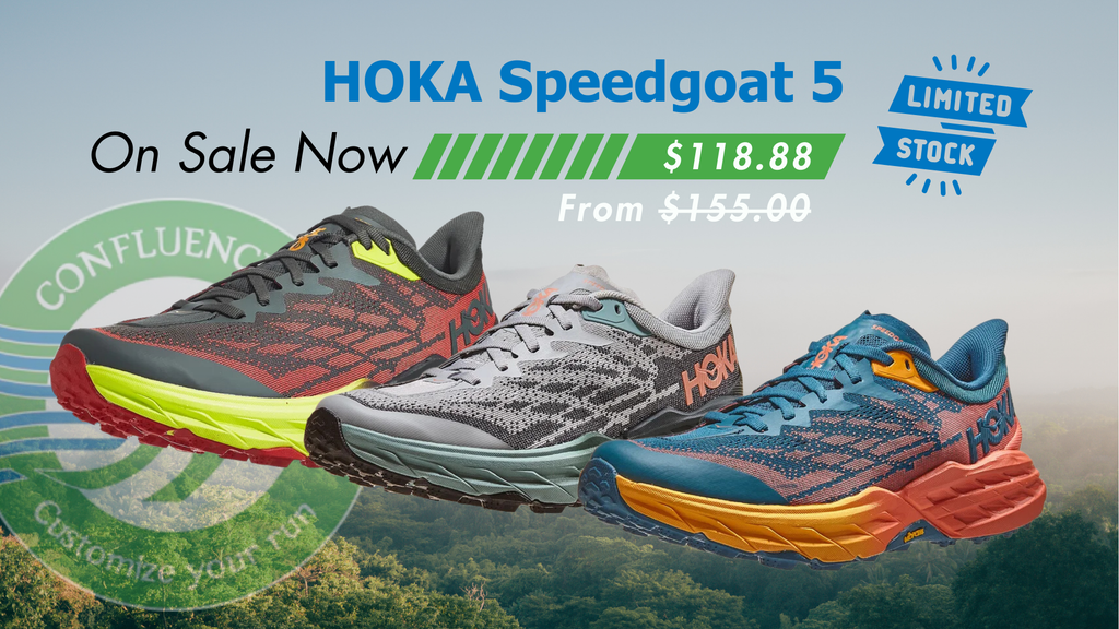 Hoka Speedgoat 5 on clearance discount at a running store near you confluence running Hoka online outlet store