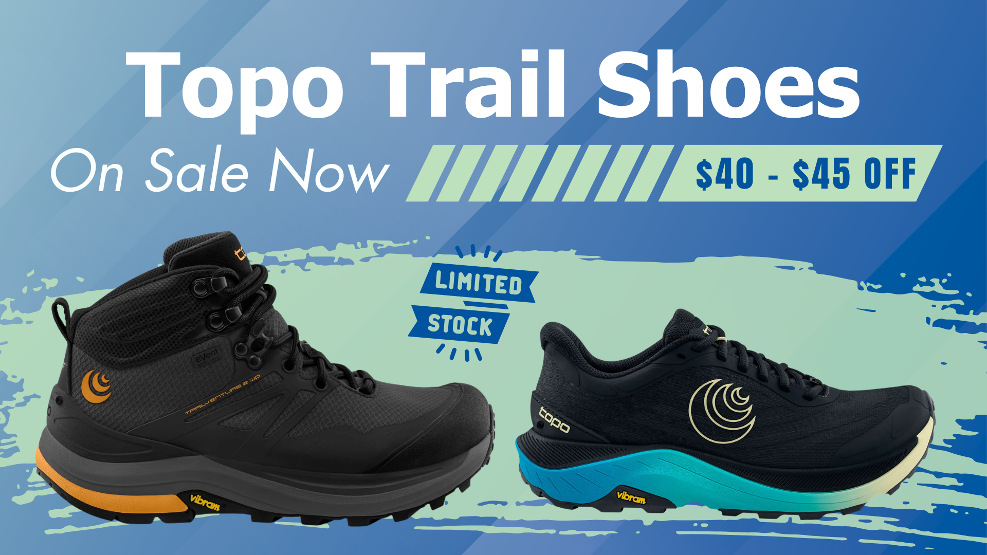 Save on Topo Trail Shoes: Traverse, Ultraventure 4 & Trailventure 2 WP