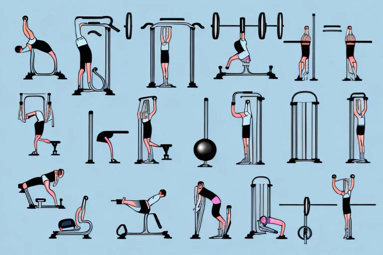 circuit-training-multiple-exercises-full-body-workout-illustration