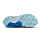 Men's Brooks Ghost 17. Blue upper. Blue midsole. Bottom view.