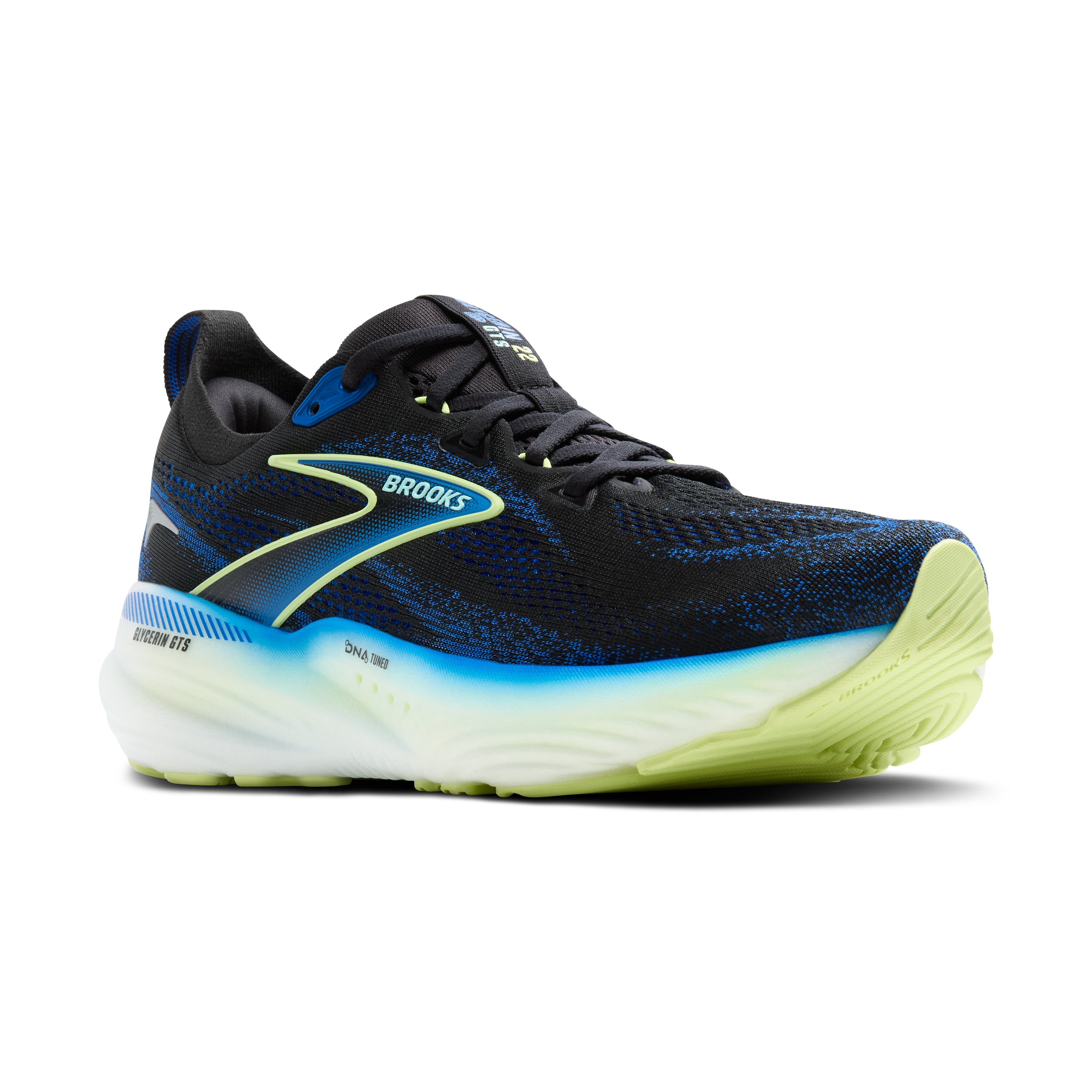 Brooks Glycerin 22 Men\'s Size 12 Road Running Shoes Black Blue Orange Neutral Brooks Glycerin GTS 22 Men main image 2