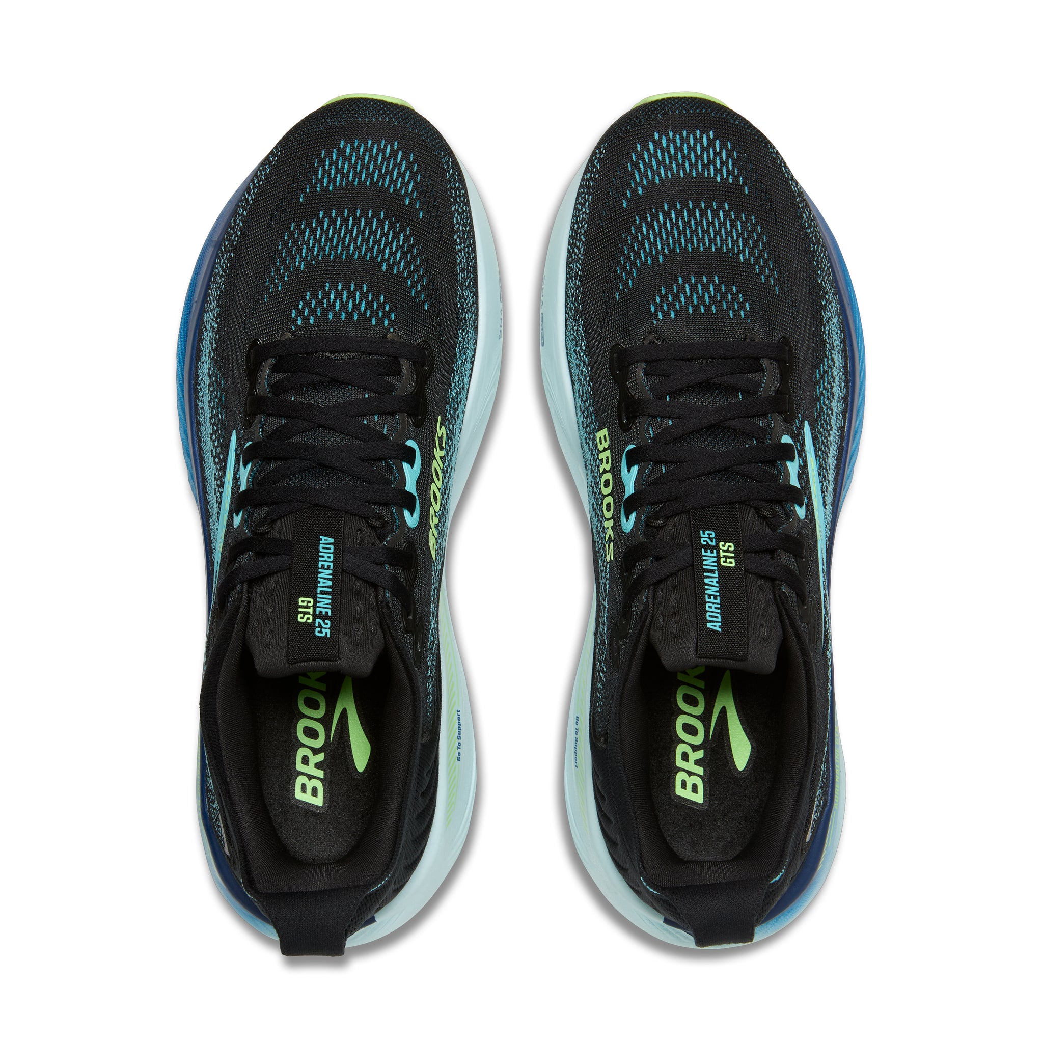 Brooks | Adrenaline GTS 25 | Men's | Black/Ipanema/Mint