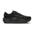 Men's Brooks Ghost Max 3. Black upper. Black midsole. Lateral view.