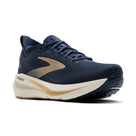 Brooks Glycerin 23 men's running shoe in Blue/Spellbound/Starfish, lateral view (image 1).
