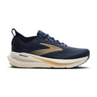 Brooks Glycerin 23 men's running shoe in Blue/Spellbound/Starfish, lateral view (image 2).