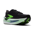 Men's Brooks Glycerin Max 2. Black upper. White midsole. Lateral view.