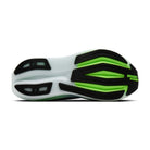 Men's Brooks Glycerin Max 2. Black upper. White midsole. Bottom view.