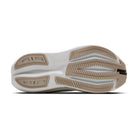 Men's Brooks Glycerin Max 2. White upper. White midsole. Bottom view.