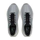 Men's Brooks Glycerin Max. Grey/Blue upper. White midsole. Top view.