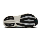 Men's Brooks Glycerin Max. Grey/Blue upper. White midsole. Bottom view.