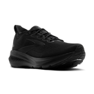 Brooks Glycerin GTS 23 men's stability running shoe in Black/Black/Ebony, lateral view (image 1).