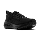 Brooks Glycerin GTS 23 men's stability running shoe in Black/Black/Ebony, lateral view (image 1).