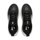 Men's Brooks Glycerin GTS 23. Black upper. White midsole. Top view.