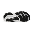 Men's Brooks Glycerin GTS 23. Black upper. White midsole. Bottom view.