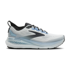 Brooks Glycerin GTS 23 men's stability running shoe in White/Rain/Baltic Sea, lateral view (image 2).