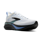 Men's Brooks Adrenaline GTS 26. White upper. Black midsole. Lateral view.