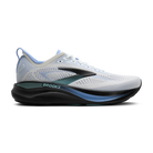 Men's Brooks Adrenaline GTS 26. White upper. Black midsole. Lateral view.