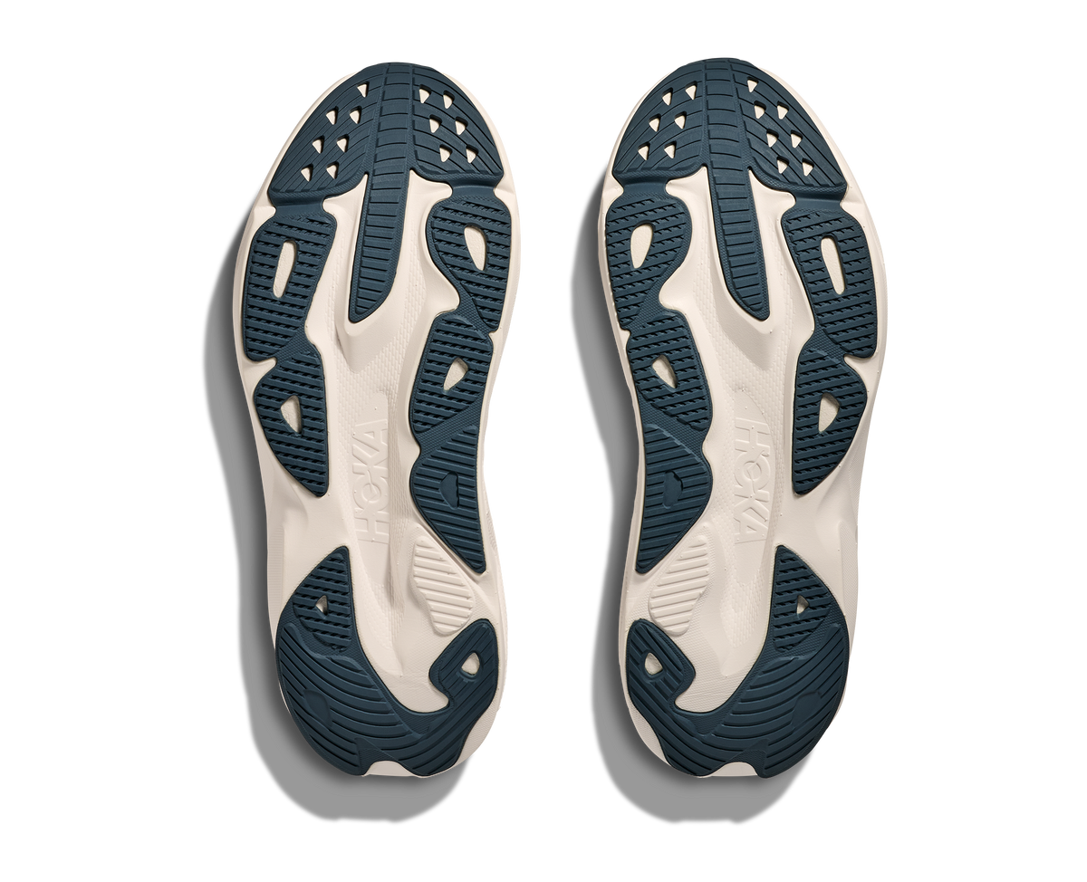 Men's Hoka Skyflow. Midnight Blue/Varsity Navy. Bottom view.