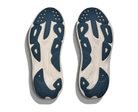 Women's Hoka Skyflow. Alabaster/Vintage Green. Bottom view.