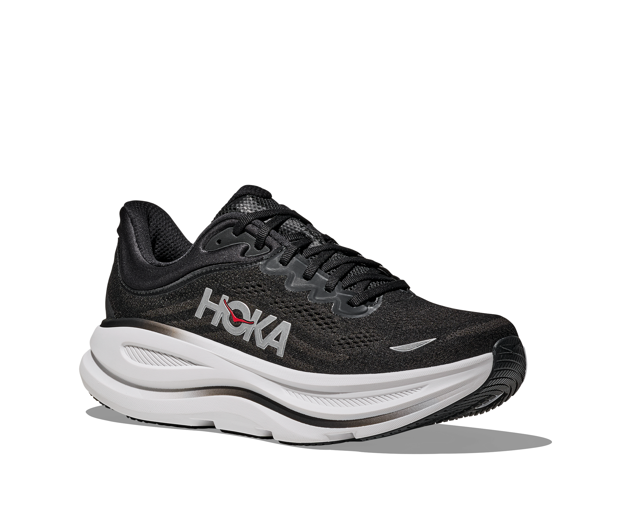 Hoka | Bondi 9 | Men's | Black/Vermillion – Confluence Running Company