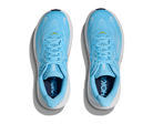 Women's Hoka Clifton 10. Light Blue upper. White midsole. Top view.