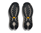 Men's Hoka Kaha GTX 3. Grey upper. Grey midsole. Bottom view.