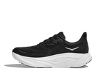 Men's HOKA Arahi 8 in Black/White, medial view.