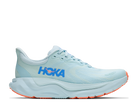 Women's Hoka Arahi 8. Light Blue upper. Light Blue midsole. Lateral view.