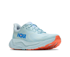 Women's Hoka Arahi 8. Light Blue upper. Light Blue midsole. Lateral view.