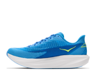 Men's HOKA Mach 7 in Virtual Blue/Soft Cobalt, medial view.
