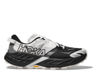 Men's Hoka Speedgoat 7. White/Black upper. Black midsole. Lateral view.