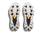 Men's Hoka Speedgoat 7. White/Black upper. Black midsole. Bottom view.