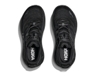 Men's Hoka Gaviota 6. Black upper. Black midsole. Top view.