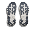 Men's Hoka Gaviota 6. Dark Blue/Grey upper. White midsole. Bottom view.
