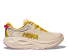 Women's Hoka Gaviota 6. White upper. White midsole. Lateral view.