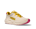 Women's Hoka Gaviota 6. White upper. White midsole. Lateral view.