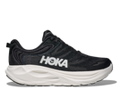 Women's Hoka Gaviota 6. Black upper. White midsole. Lateral view.