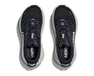 Women's Hoka Gaviota 6. Black upper. White midsole. Top view.