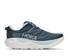Women's Hoka Gaviota 6. Dark Navy upper. White midsole. Lateral view.