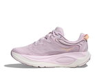 Women's Hoka Gaviota 6. Lilac upper. White midsole. Medial view.