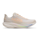 Women's HOKA Mach 7 in Oatmilk/Alabaster, lateral view.