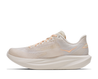 Women's HOKA Mach 7 in Oatmilk/Alabaster, medial view.