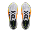 Men's Hoka Clifton Pro. Light Grey upper. White midsole. Top view.