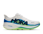 Men's HOKA Clifton Pro in Frost/Virtual Blue, lateral detail view.