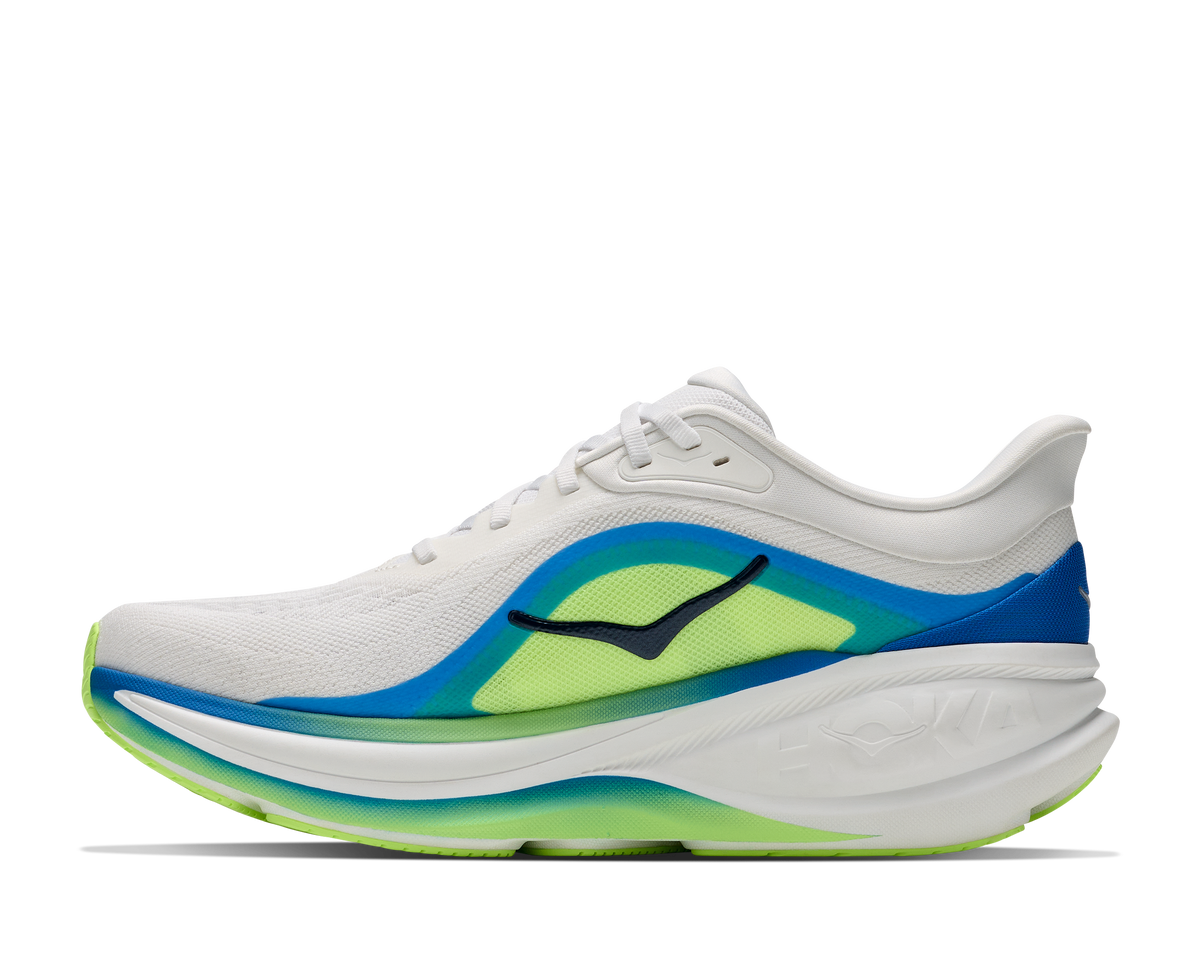 Men's HOKA Clifton Pro in Frost/Virtual Blue, medial view.