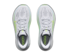 Women's HOKA Clifton Pro in Cosmic Grey/Neon Yuzu, top view.